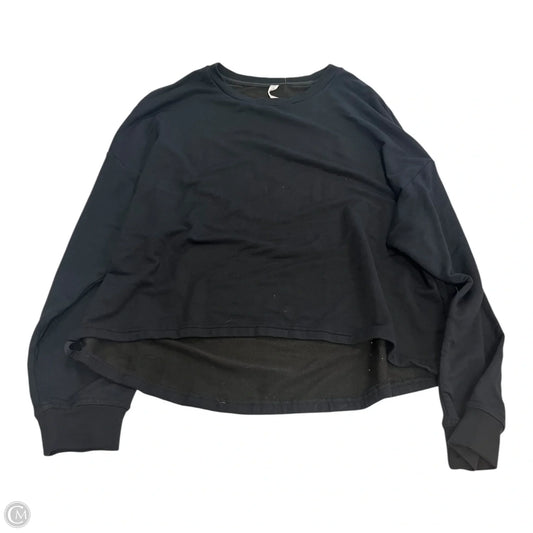 Athletic Sweatshirt Crewneck By Fabletics In Black, Size: M