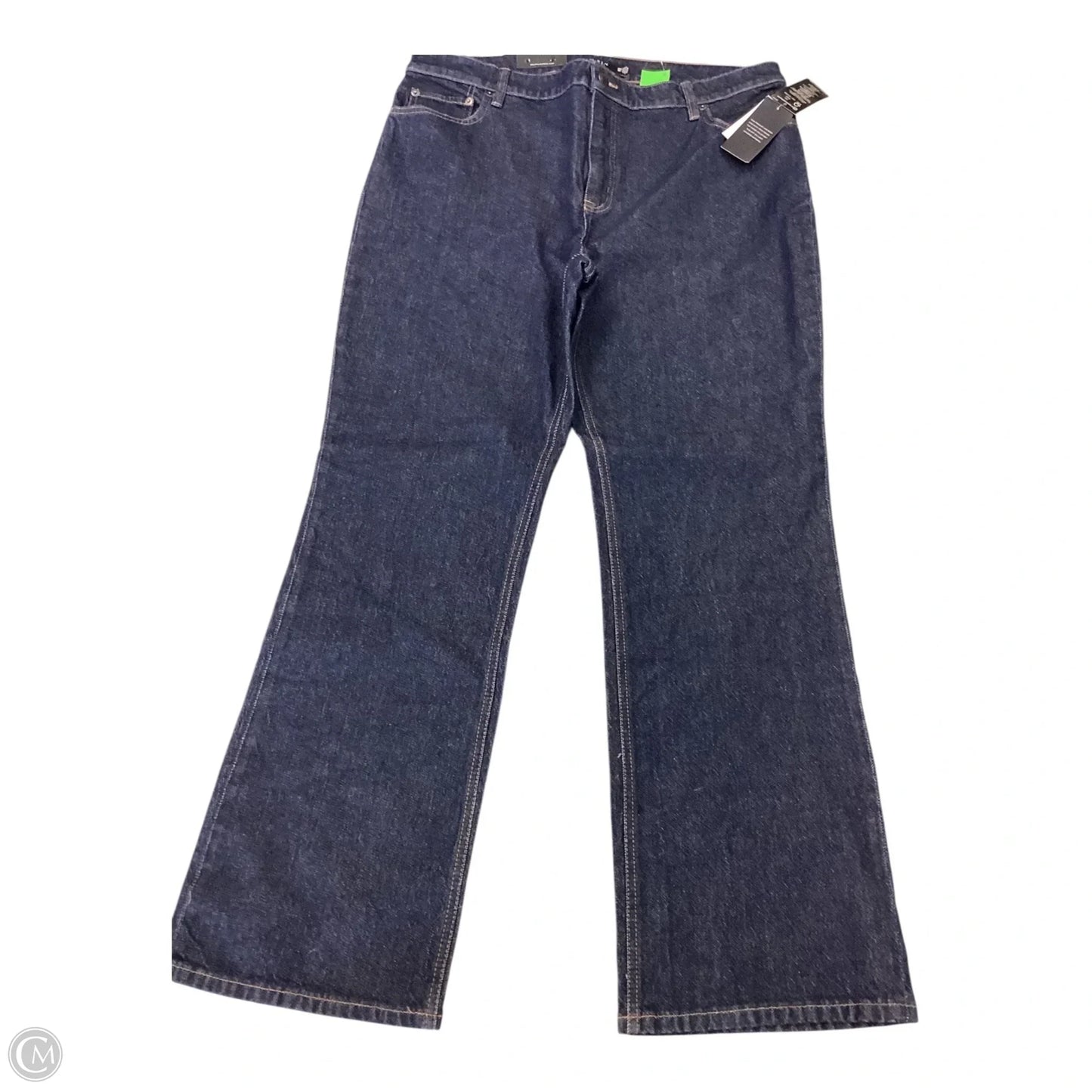 Jeans Boot Cut By Lauren By Ralph Lauren In Blue Denim, Size: 18