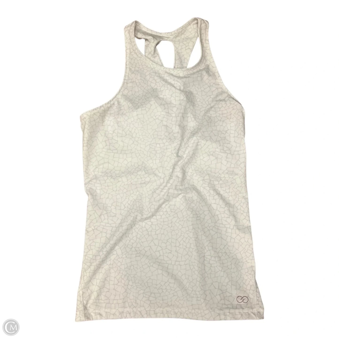Athletic Tank Top By Calia In Grey & Yellow, Size: M
