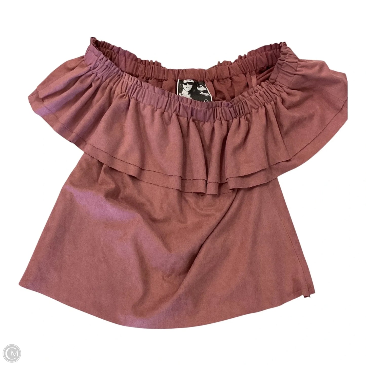 Top Short Sleeve By Young Fabulous & Broke In Mauve, Size: S