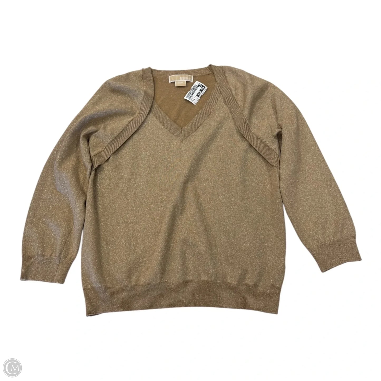 Top Long Sleeve By Michael By Michael Kors In Gold, Size: M