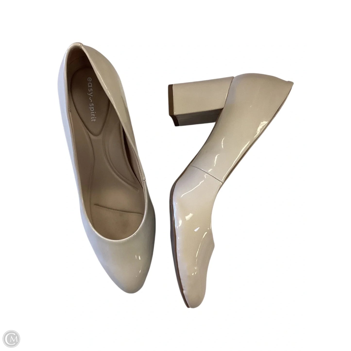 Shoes Heels Block By Easy Spirit In Ivory, Size: 11