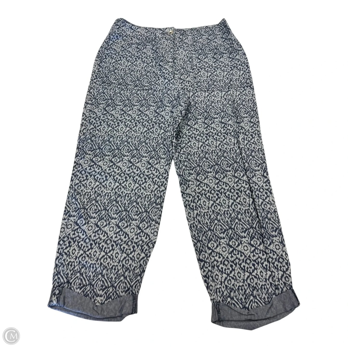 Capris By Chicos In Blue & Grey, Size: Xs