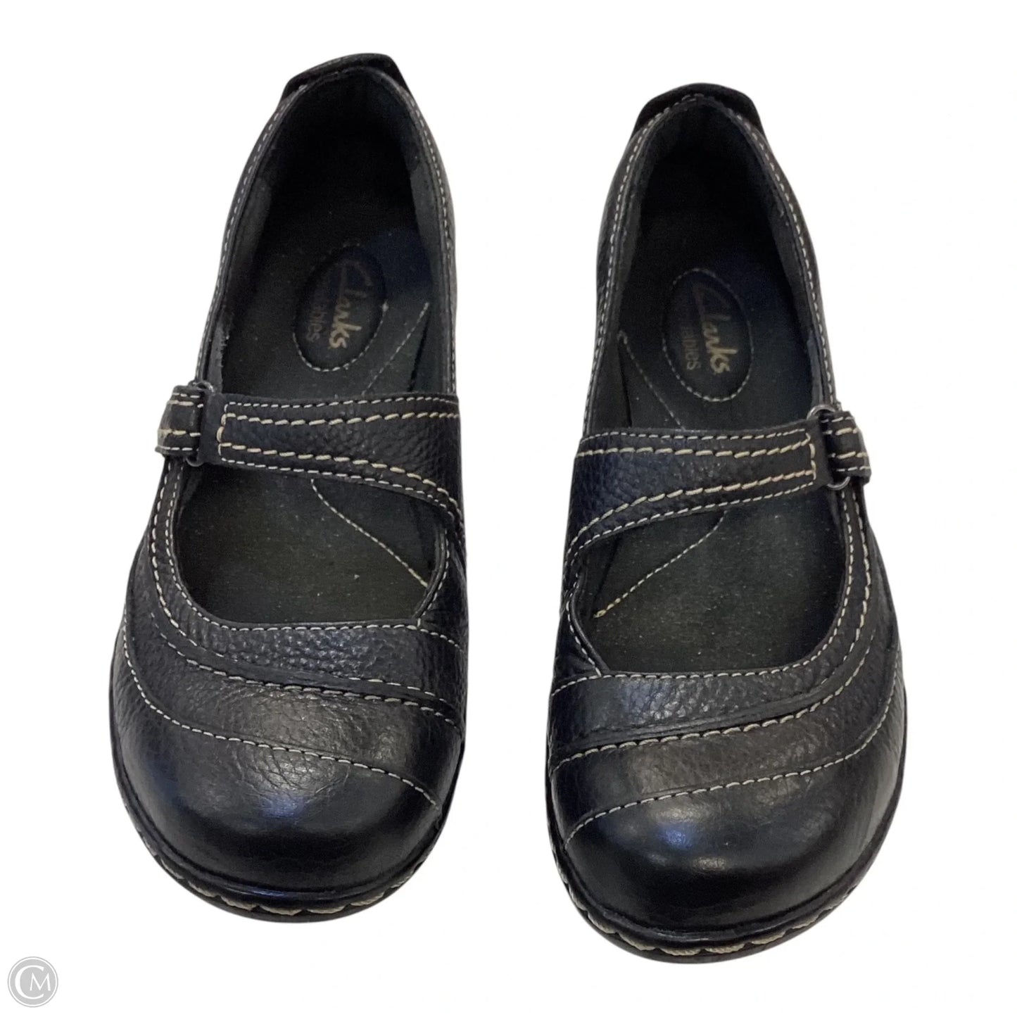 Shoes Flats By Clarks In Black, Size: 6.5