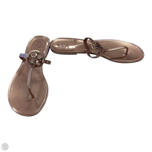 Sandals Designer By Tory Burch In Bronze, Size: 11