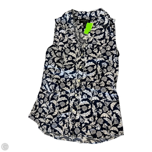 Top Sleeveless By Banana Republic In Floral Print, Size: 0