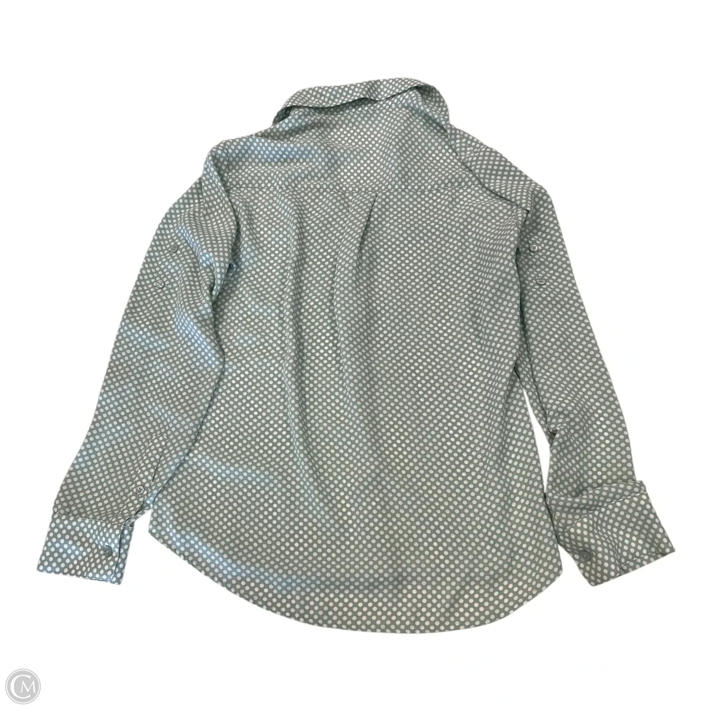 Top Long Sleeve By Express In Polkadot Pattern, Size: Xs