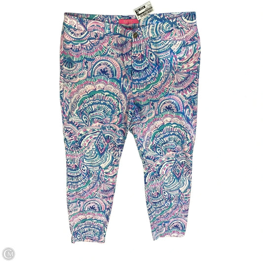 Pants Designer By Lilly Pulitzer In Pink & Purple, Size: 12