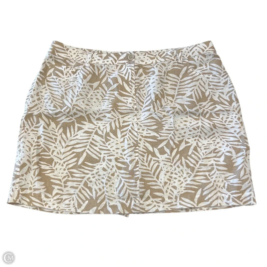 Skirt Mini & Short By Tommy Bahama In Tan & White, Size: 12