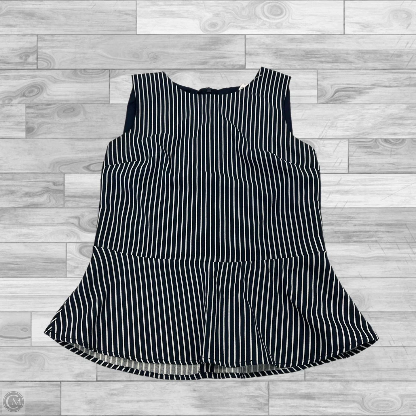 Top Sleeveless By Banana Republic In Striped Pattern, Size: 4