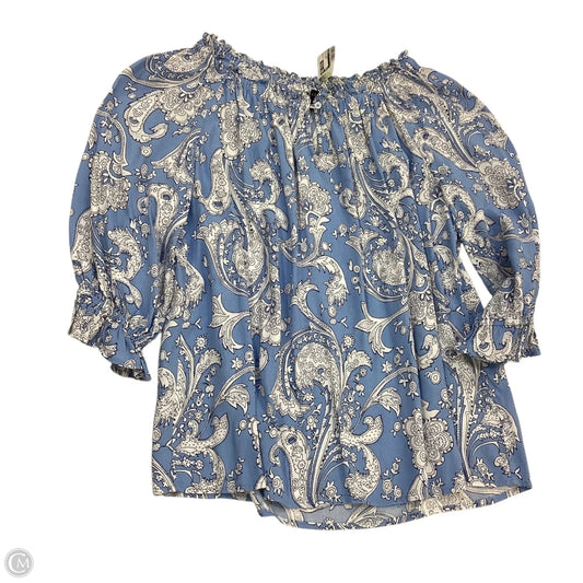 Top 3/4 Sleeve By Talbots In Paisley Print, Size: S