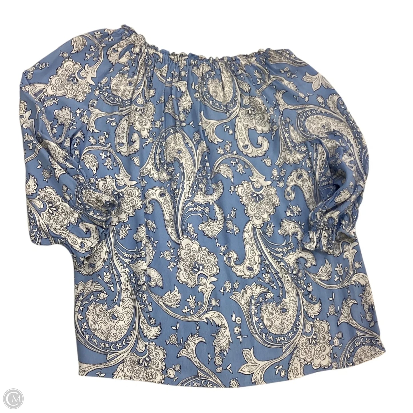 Top 3/4 Sleeve By Talbots In Paisley Print, Size: S
