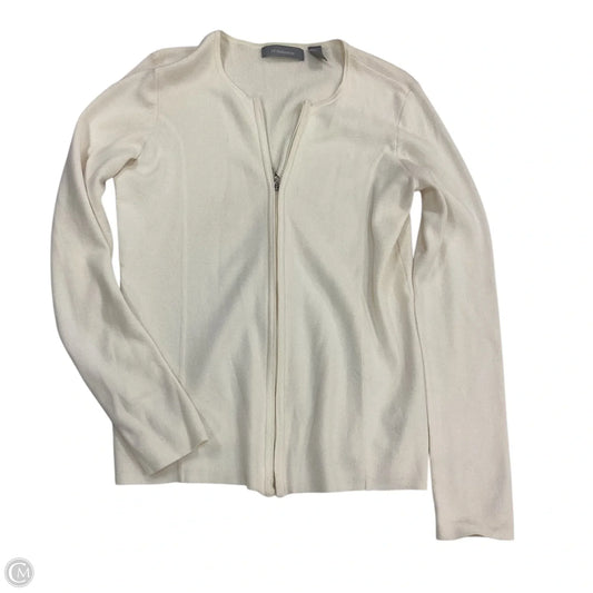 Cardigan By Liz Claiborne In Cream, Size: S