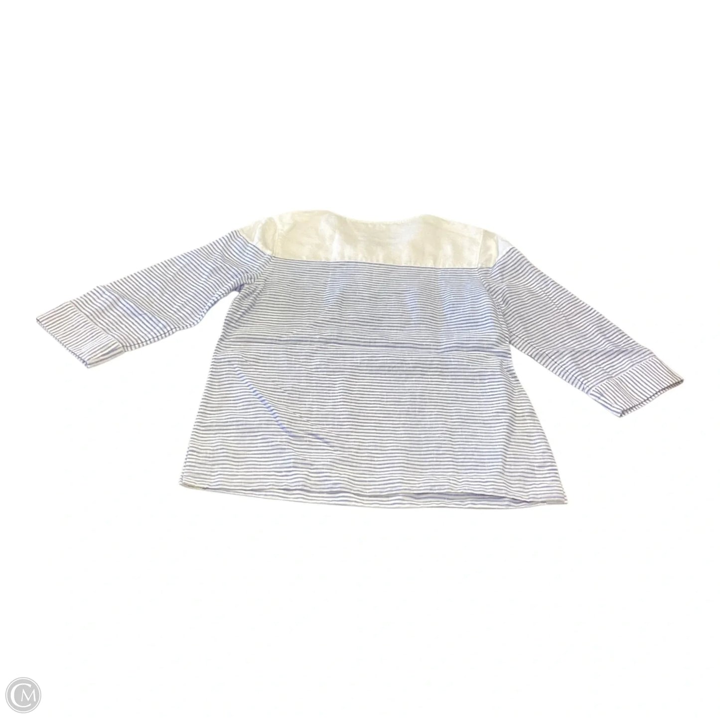 Top 3/4 Sleeve By Tommy Bahama In Blue & White, Size: S