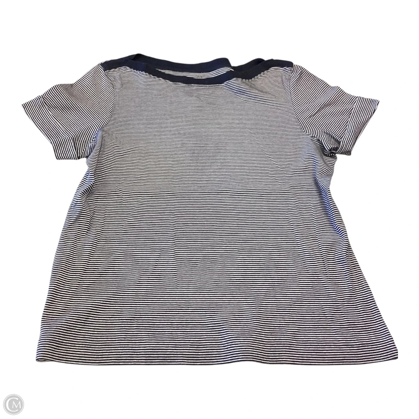 Top Short Sleeve By Brooks Brothers In Striped Pattern, Size: M