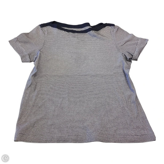 Top Short Sleeve By Brooks Brothers In Striped Pattern, Size: M