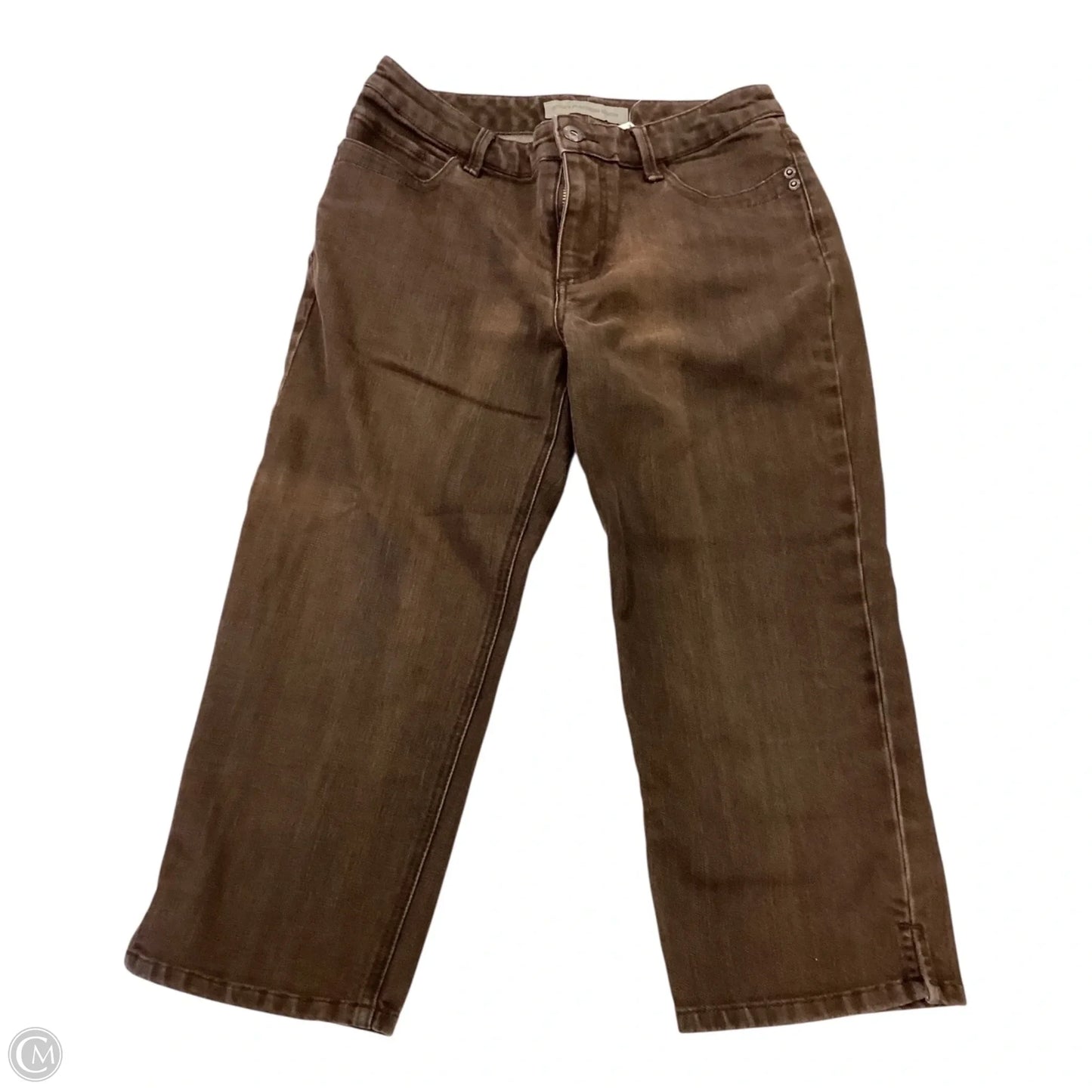 Capris By Chicos In Brown, Size: Xs