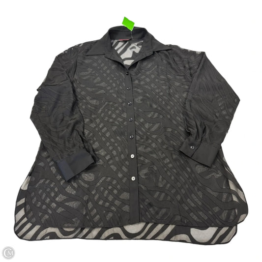 Top Long Sleeve By Clothes Mentor In Black, Size: Xl