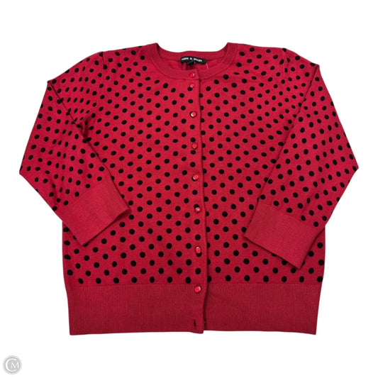 Cardigan By Cable And Gauge In Polkadot Pattern, Size: M