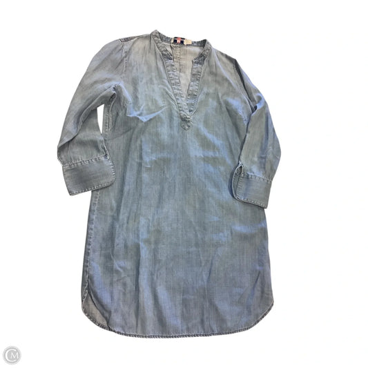 Dress Casual Midi By Vineyard Vines In Blue Denim, Size: 2
