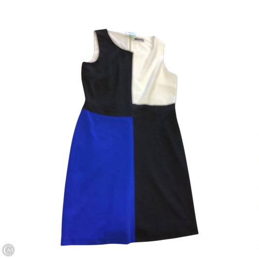 Dress Work By Tommy Hilfiger In Black & Blue, Size: 14