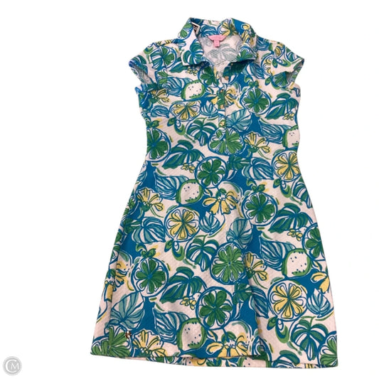 Dress Designer By Lilly Pulitzer In Blue & Green, Size: M