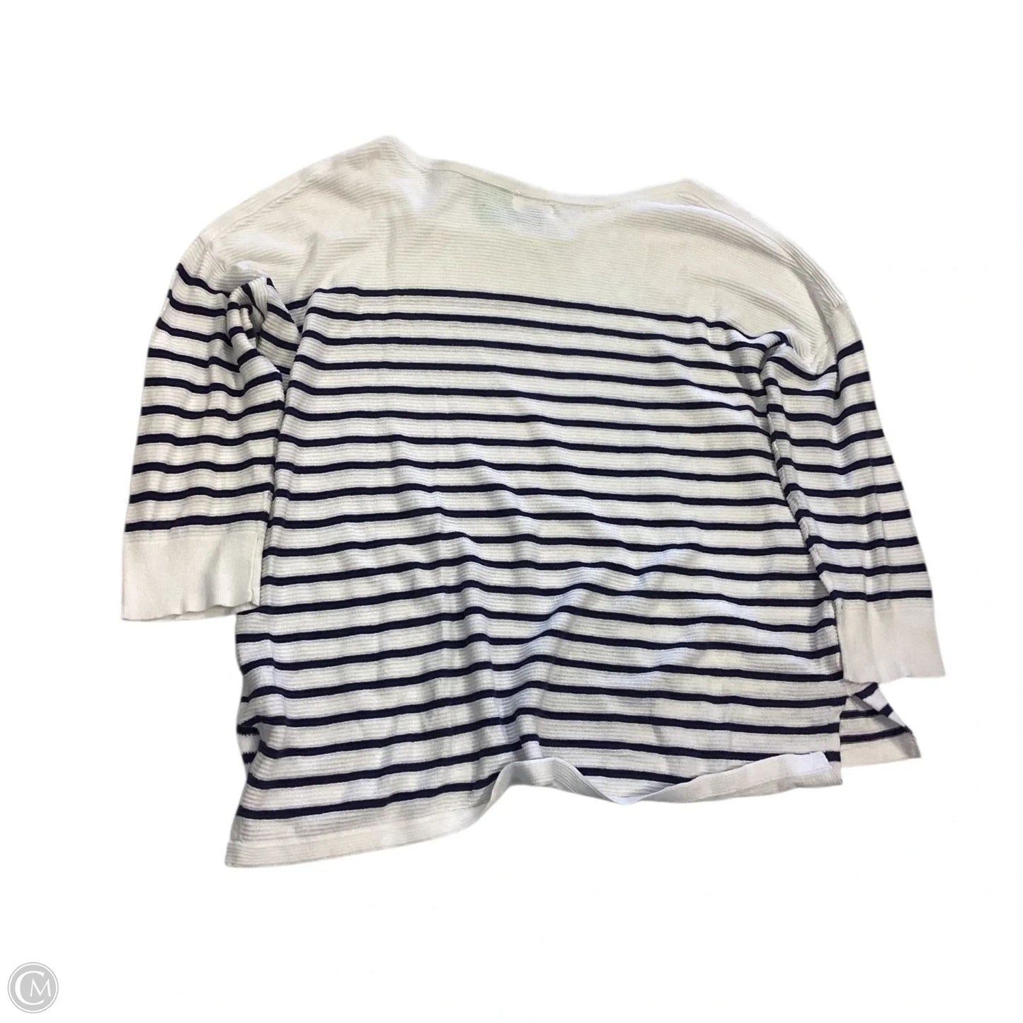 Top 3/4 Sleeve By Old Navy In Striped Pattern, Size: Xl