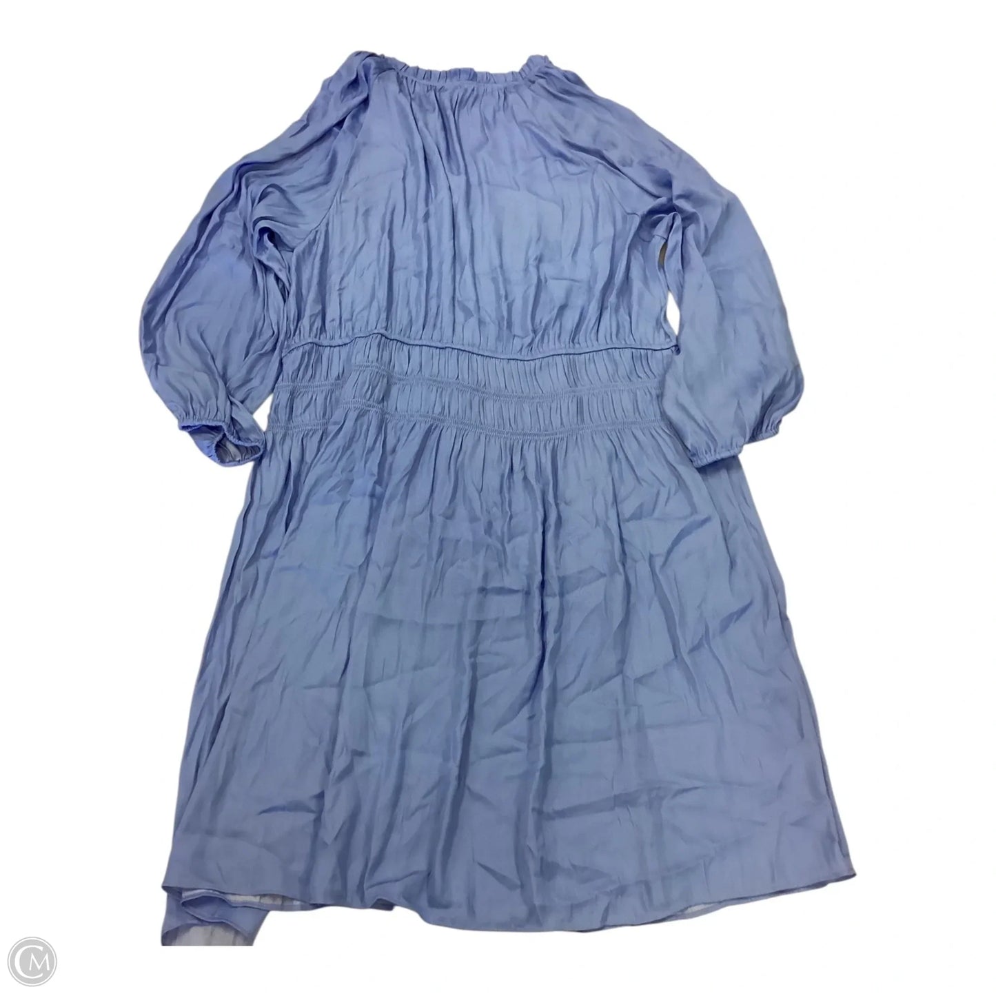 Dress Casual Midi By Loft In Blue, Size: 16