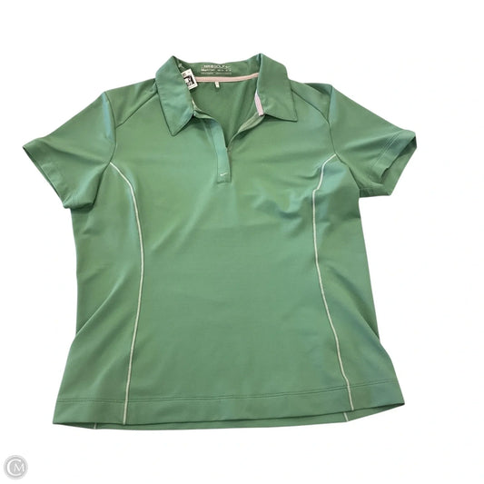 Athletic Top Short Sleeve By Nike Apparel In Green, Size: M