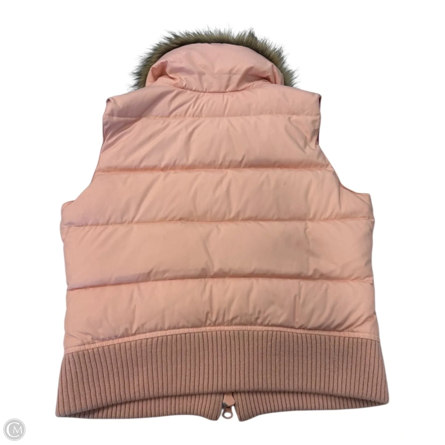 Vest Puffer & Quilted By Abercrombie And Fitch In Peach, Size: L