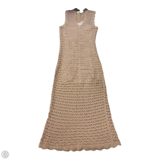 Dress Casual Midi By Aqua In Beige, Size: Xs