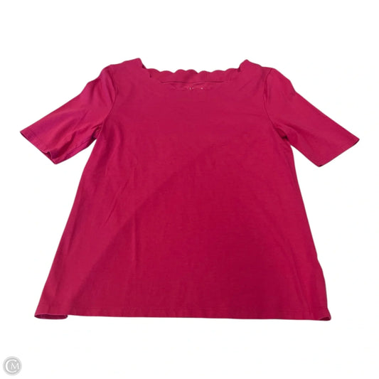 Top Short Sleeve By Talbots In Pink, Size: Mp