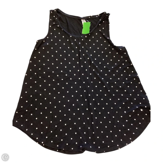 Top Sleeveless By Old Navy In Polkadot Pattern, Size: M