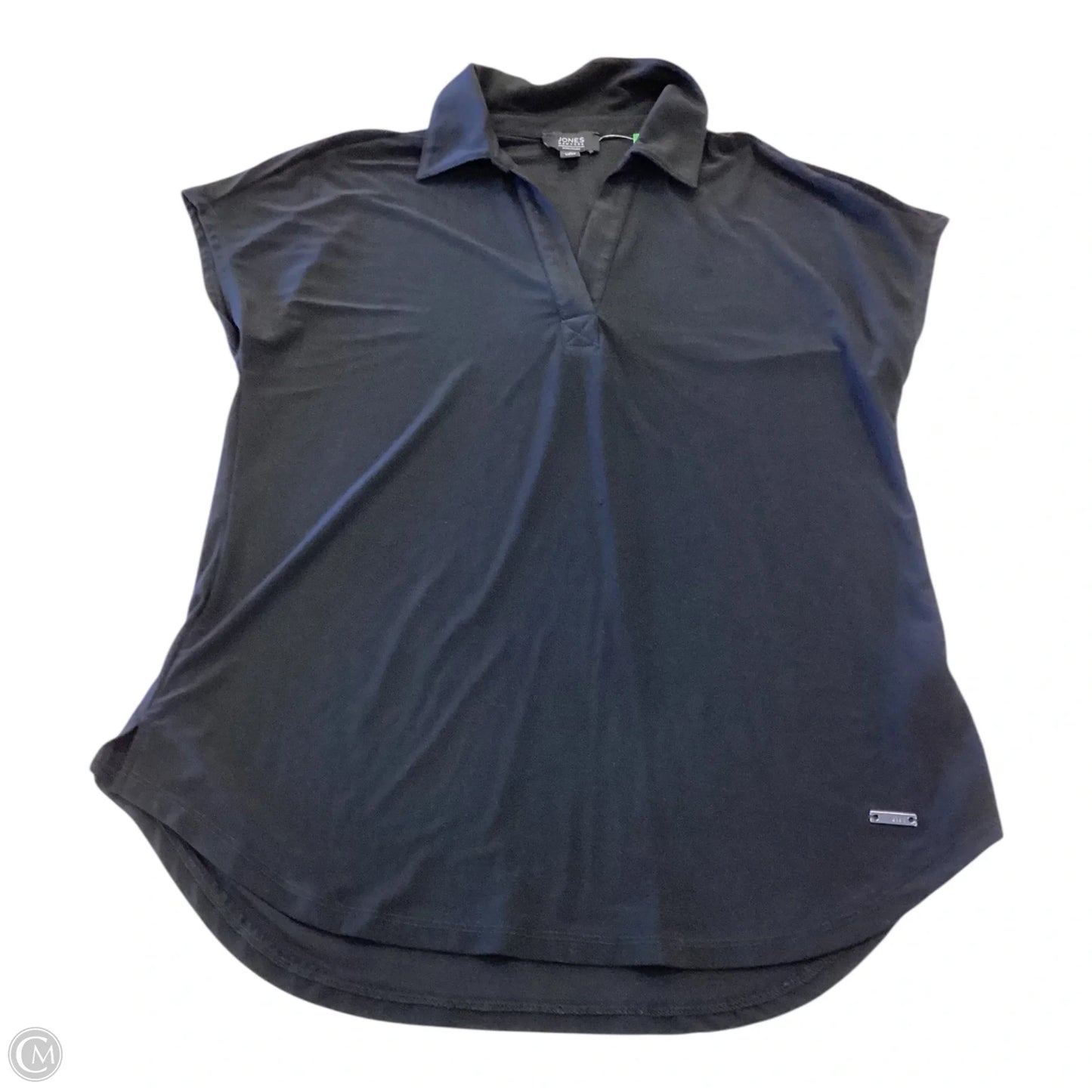 Top Short Sleeve By Jones New York In Black, Size: S