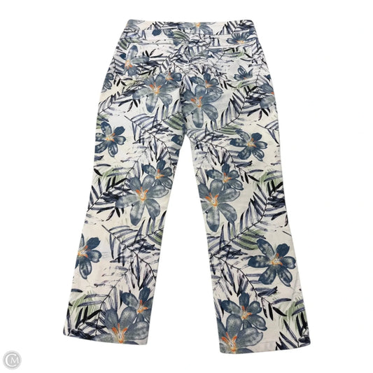 Capris By Tribal In Floral Print, Size: 10