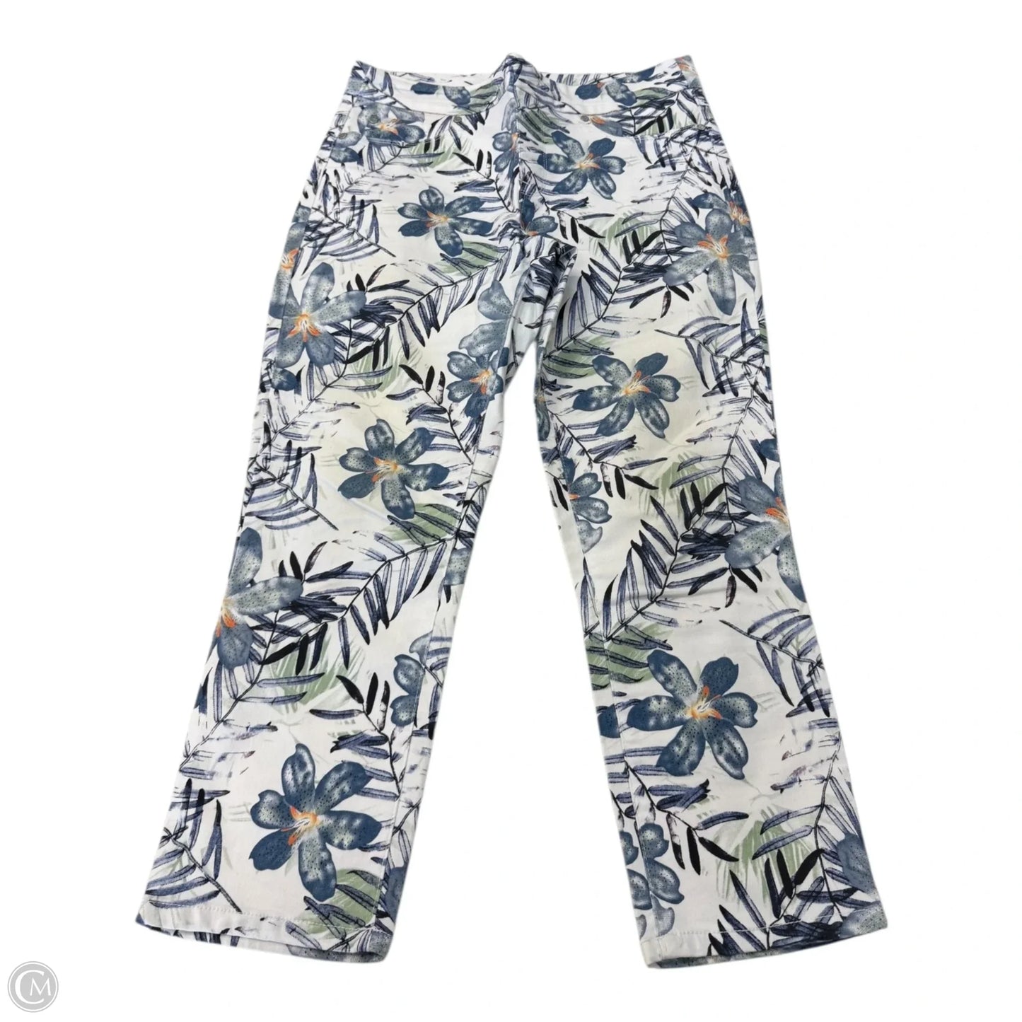 Capris By Tribal In Floral Print, Size: 10