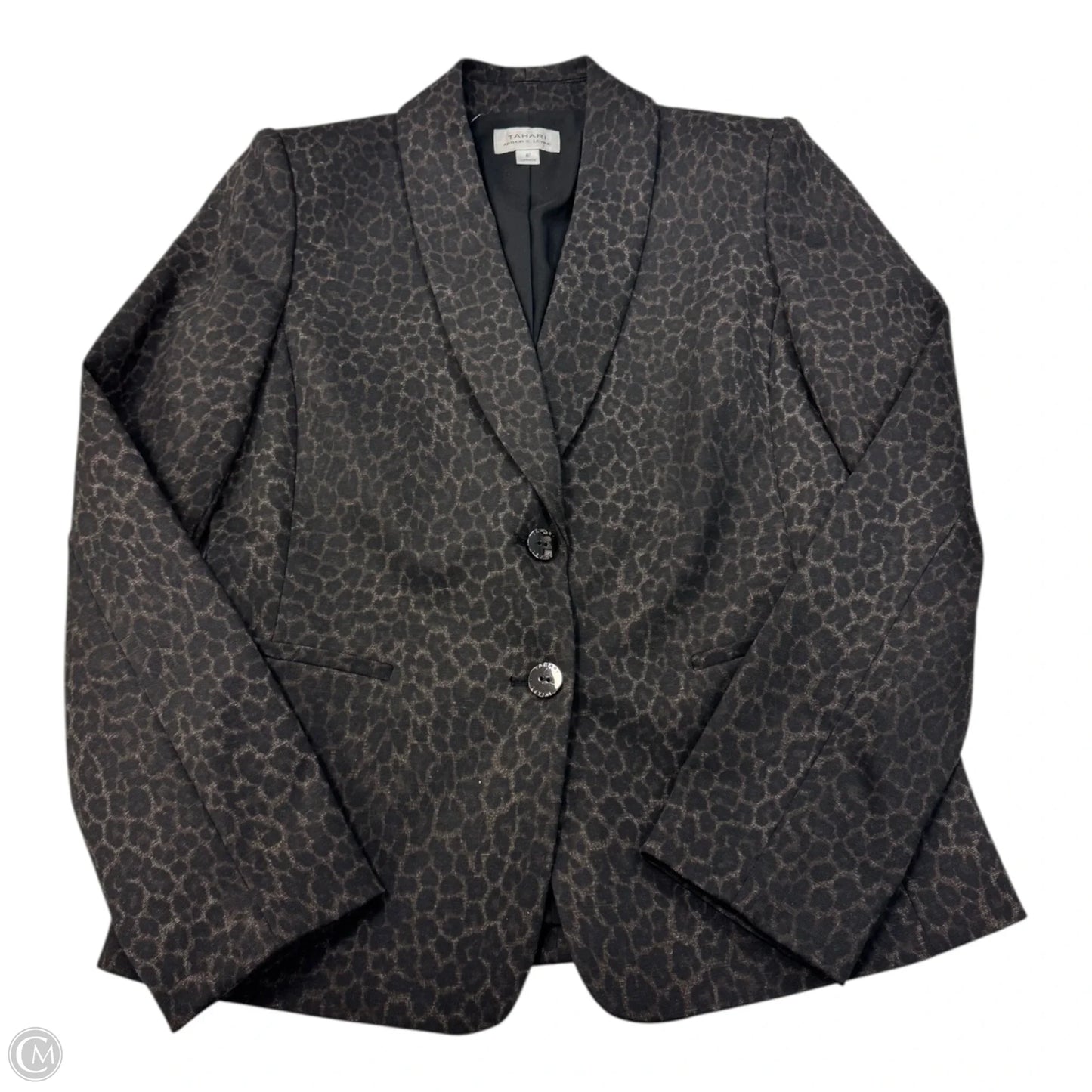 Blazer By Tahari By Arthur Levine In Animal Print, Size: 6