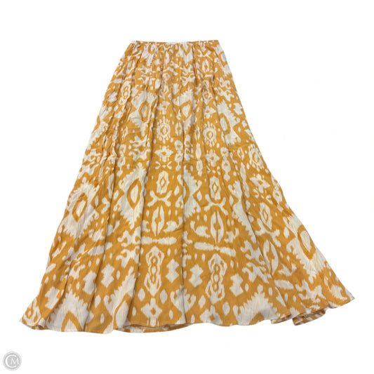 Skirt Maxi By Bb Dakota In White & Yellow, Size: L