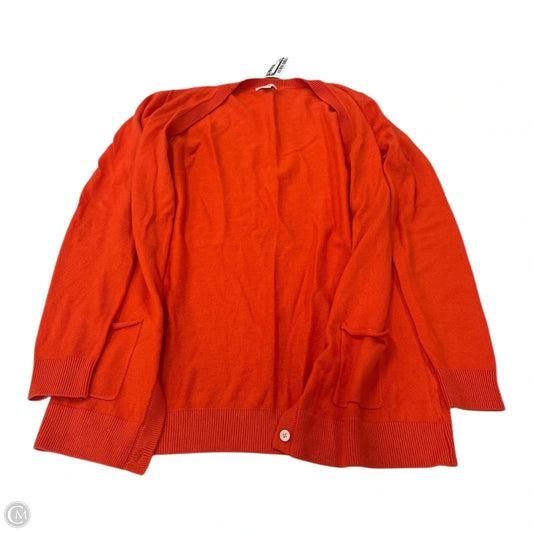 Cardigan By Gap In Orange, Size: Xs
