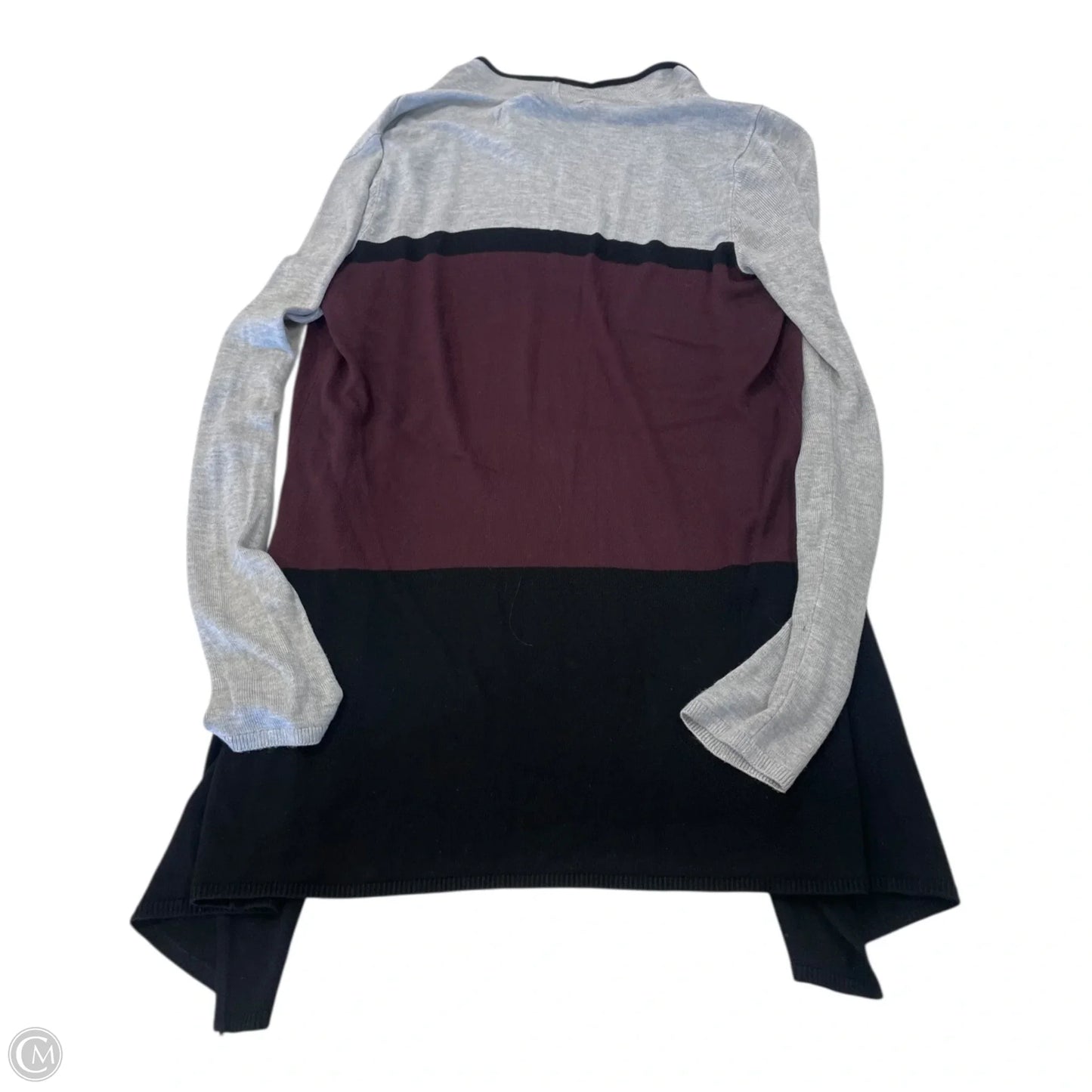 Cardigan By White House Black Market In Grey & Red, Size: M