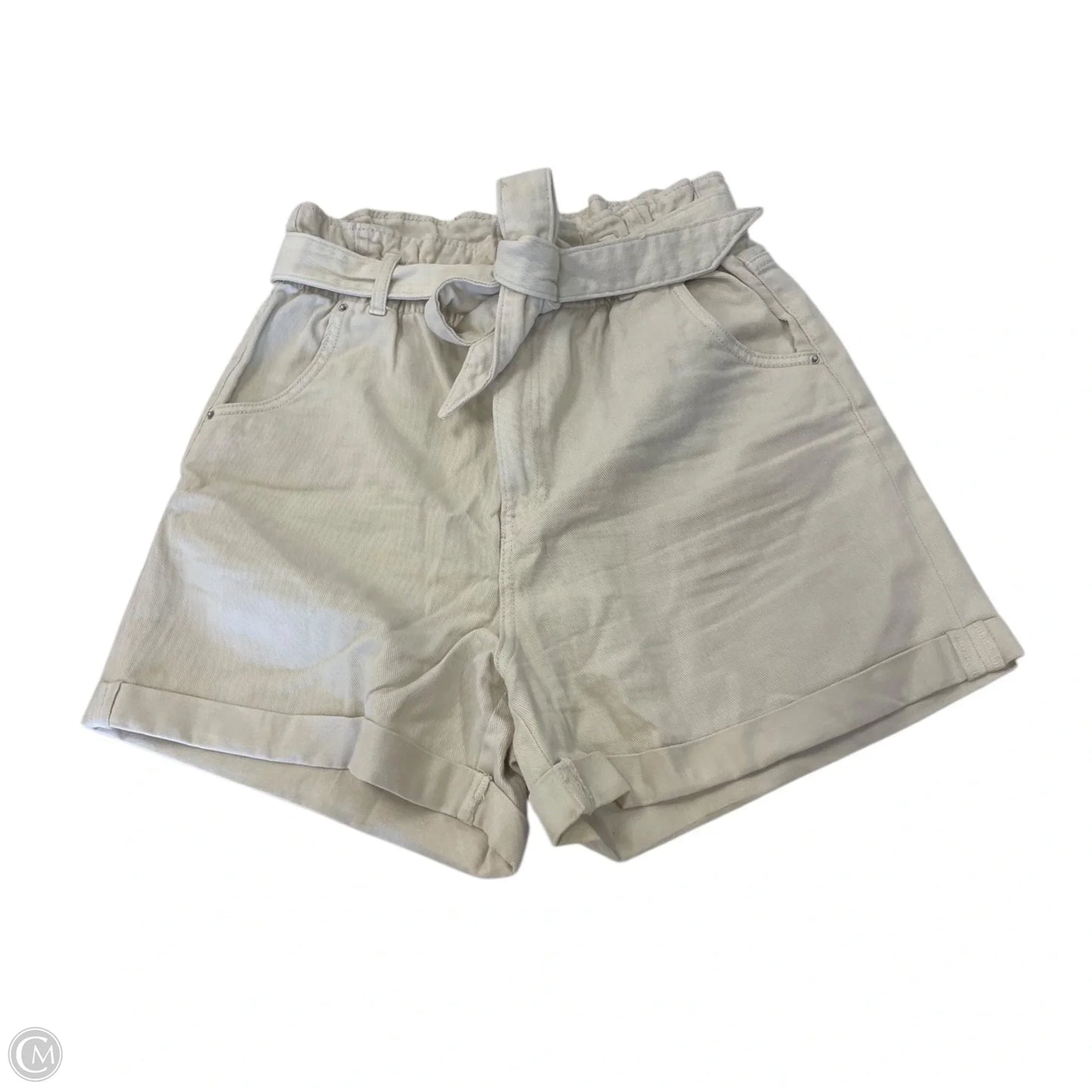 Shorts By H&m In Cream, Size: 8