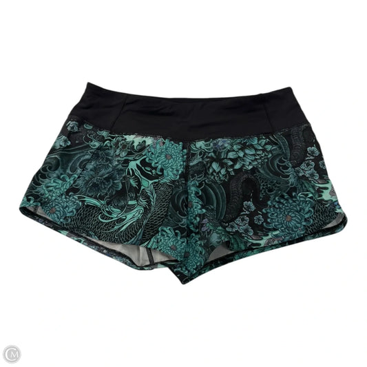 Athletic Shorts By Lululemon In Floral Print, Size: 6