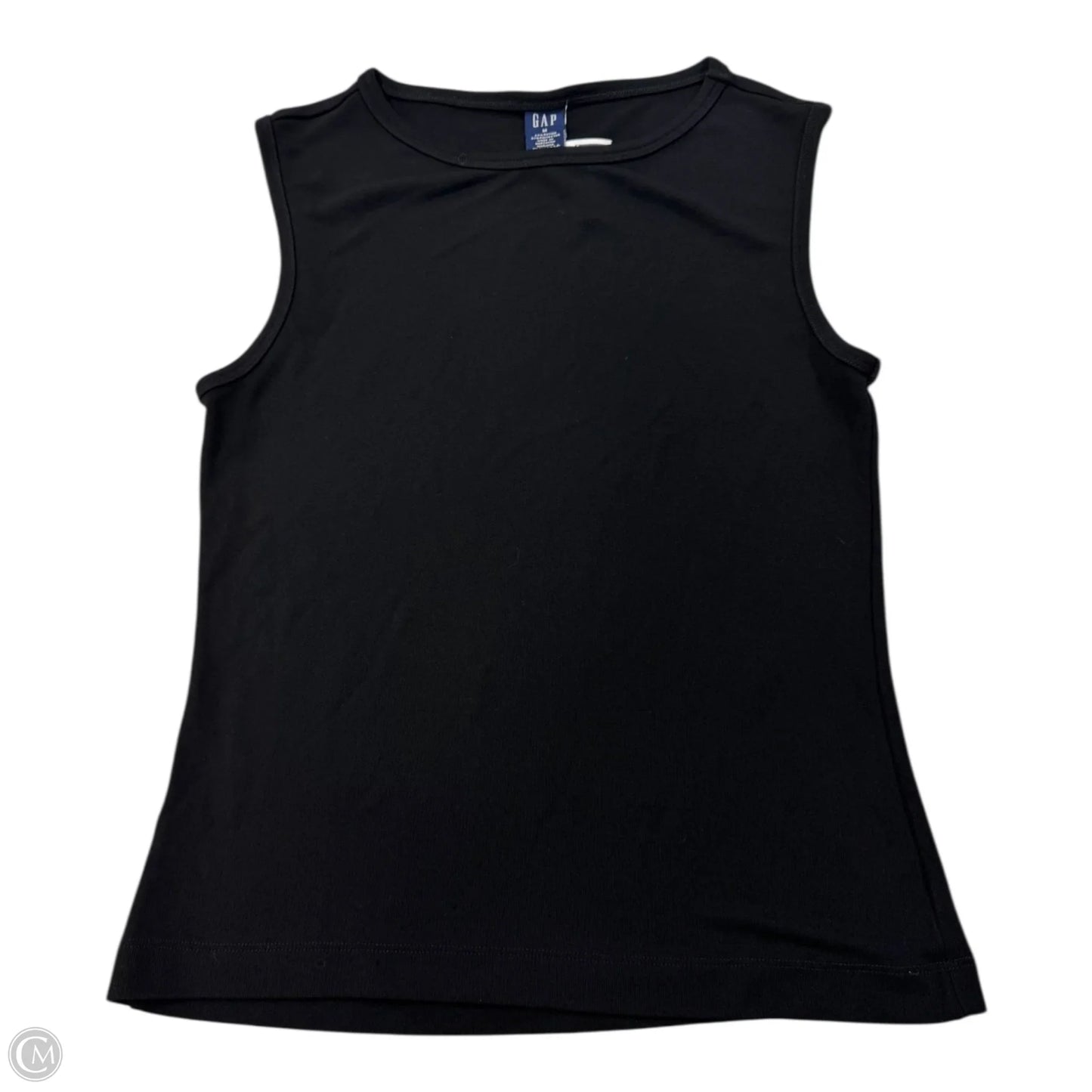 Top Sleeveless Basic By Gap In Black, Size: M
