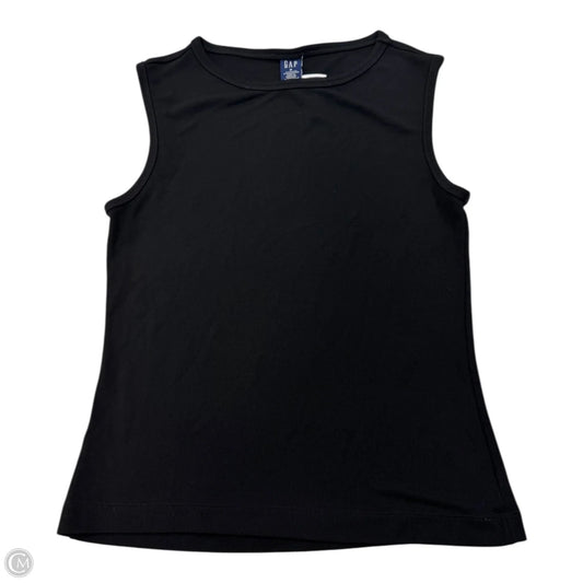 Top Sleeveless Basic By Gap In Black, Size: M