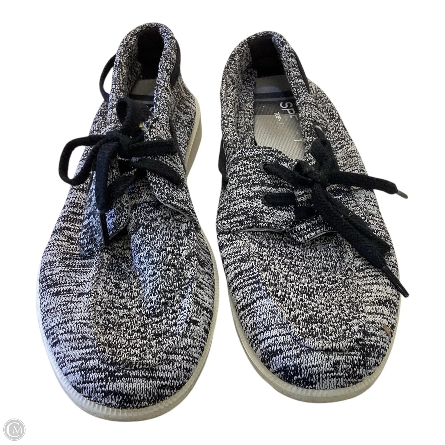 Shoes Sneakers By Sperry In Black & Grey, Size: 9