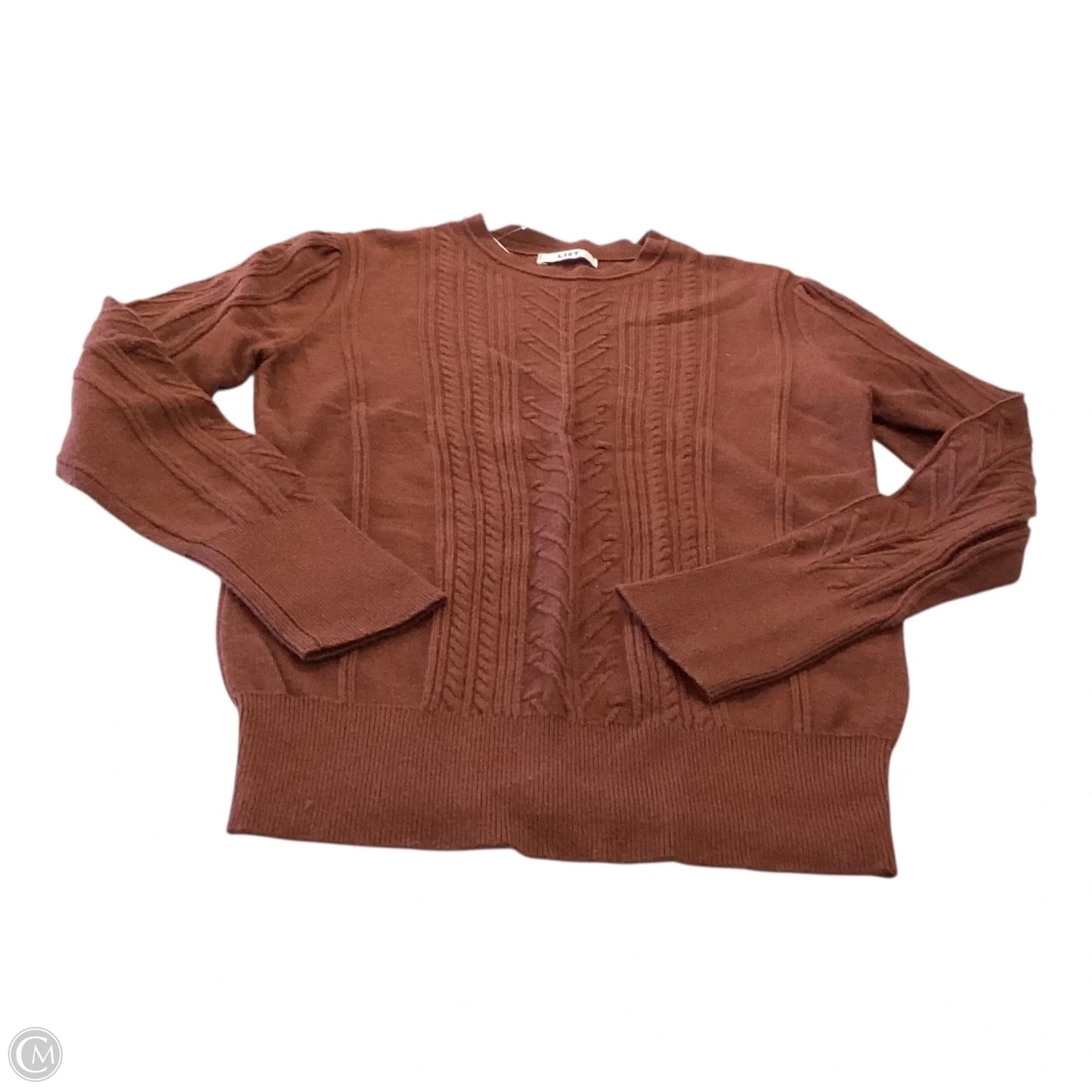 Sweater By Clothes Mentor In Brown, Size: M