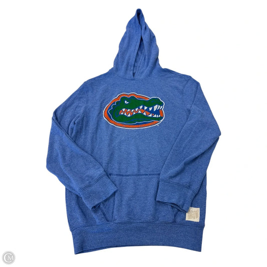 Sweatshirt Hoodie By Retro In Blue & Orange, Size: M