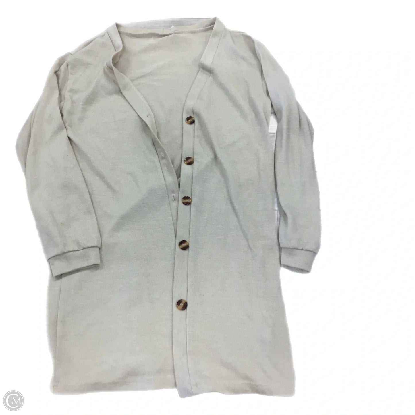 Cardigan By Clothes Mentor In Beige, Size: S