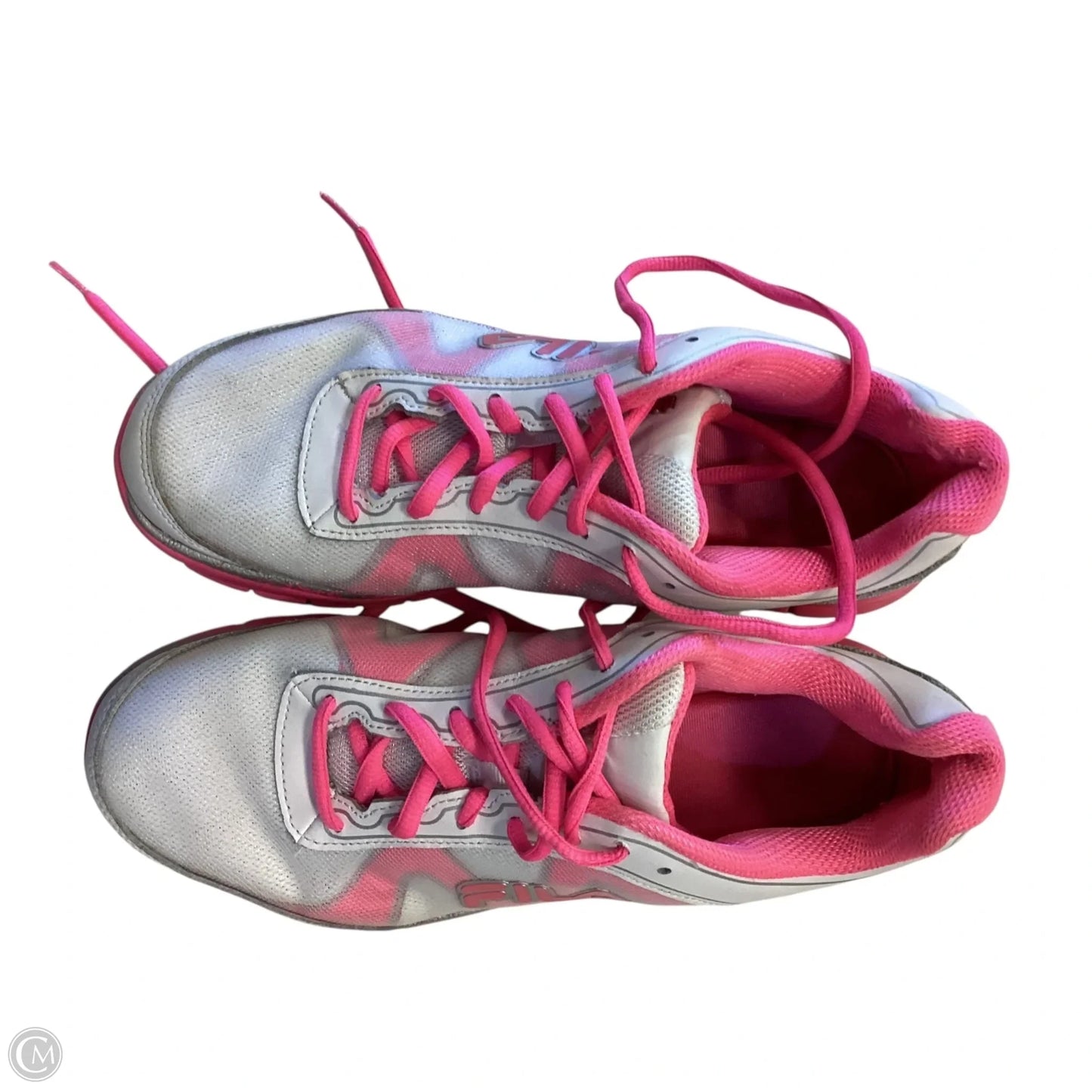 Shoes Athletic By Fila In Pink & White, Size: 9