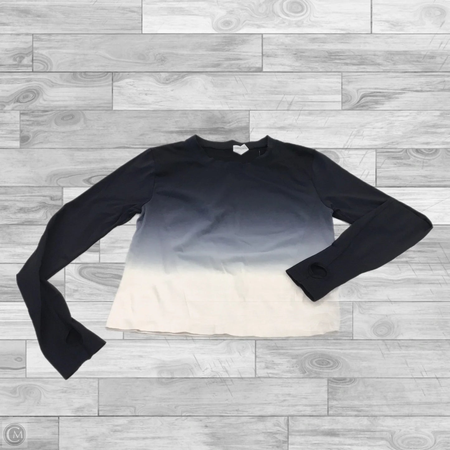 Athletic Top Long Sleeve Crewneck By Clothes Mentor In Ombre Print, Size: L